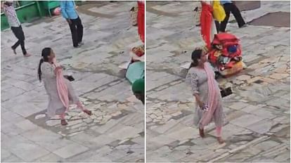 Rajasthan: अजमेर दरगाह में महिला के थिरकने का वीडियो वायरल, इयर फोन लगाकार डांस करती आ रही है नजर Video of woman dancing in Ajmer dargah goes viral she is seen dancing with earphones on