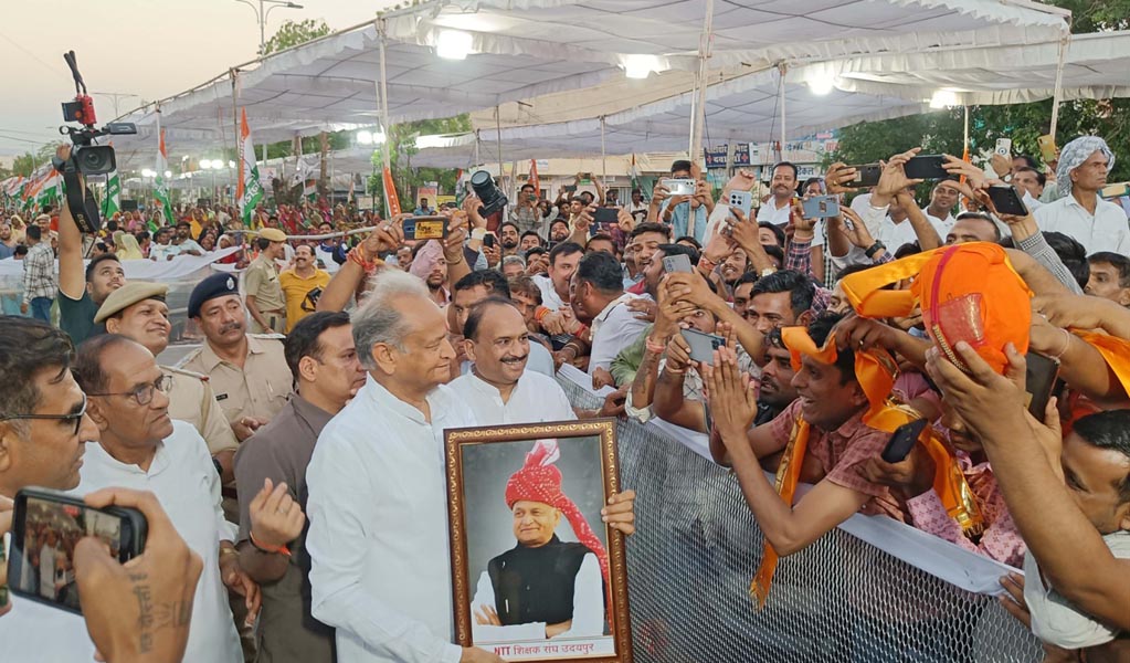 उदयपुर में मुख्यमंत्री अशोक गहलोत